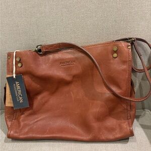 New with tags American Leather Co. Brown Shoulder Bag New
